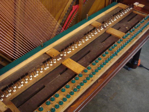 62 - New underkey punchings & cloth installed 62 - New underkey punchings & cloth installed